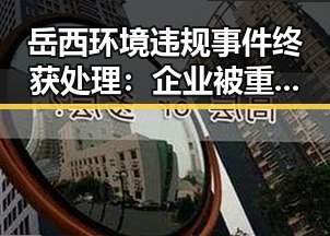 岳西环境违规事件终获处理：企业被重罚，环保行动持续推进